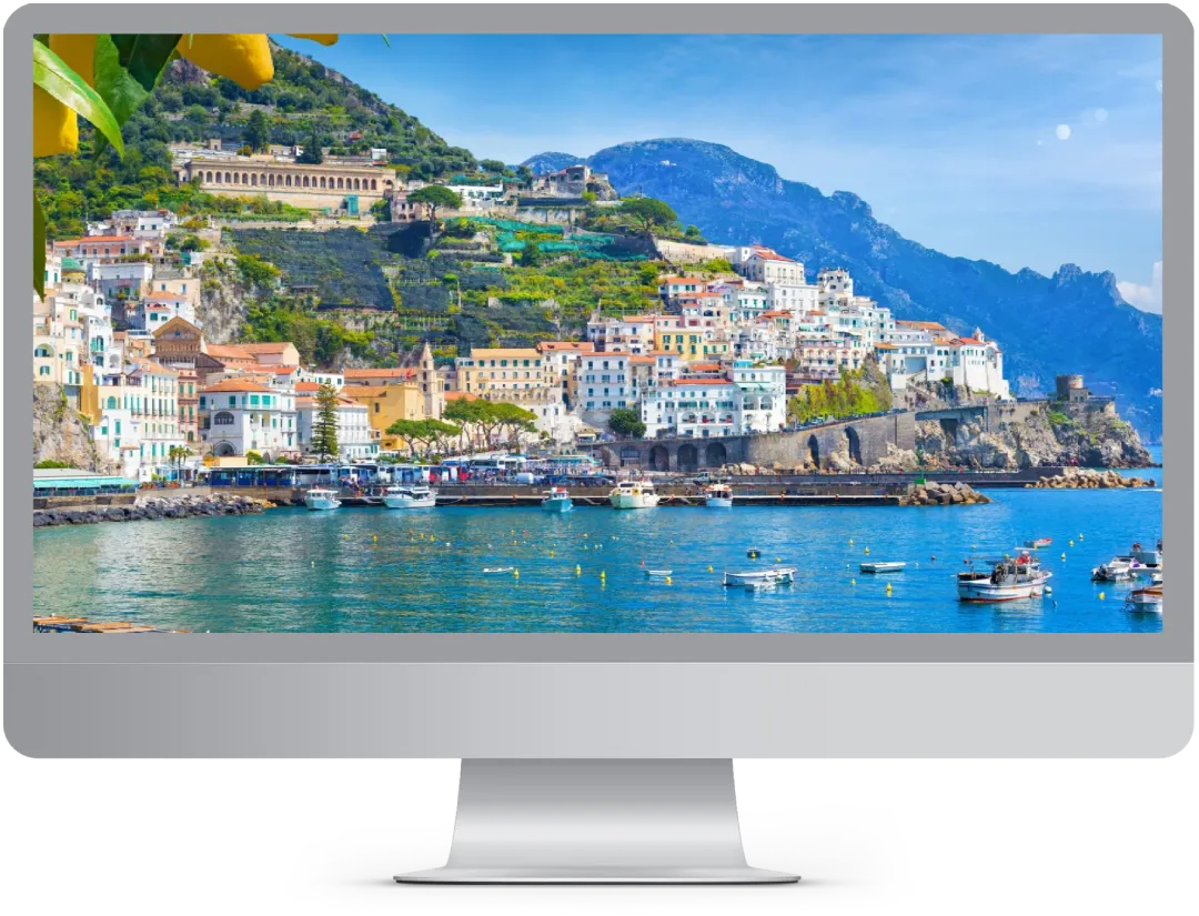 Computer con Immagine della Campania, creazione siti web in Campania