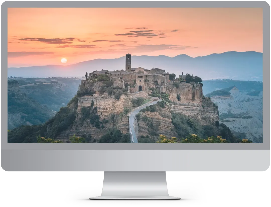 Computer con Immagine del Lazio, creazione siti web nel Lazio