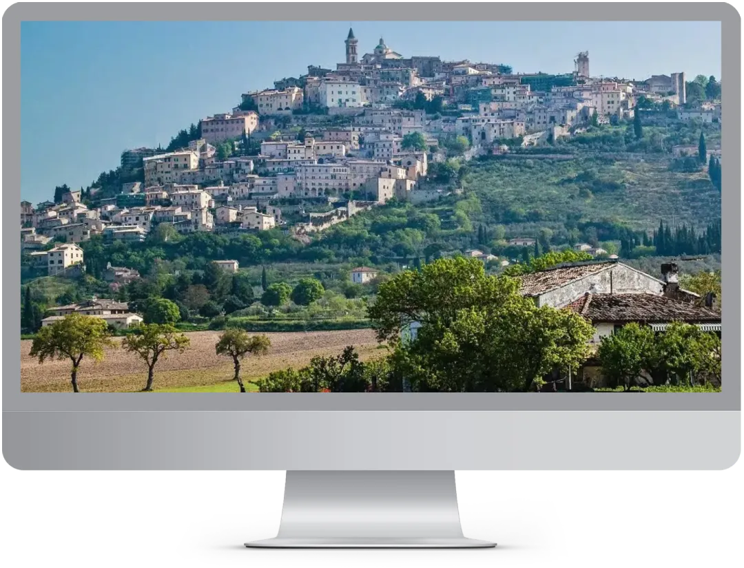 Computer con Immagine di Perugia, creazione siti web a Perugia