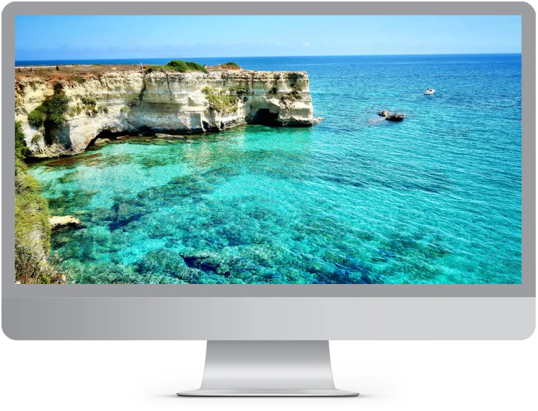 Computer con Immagine della Puglia, creazione siti web in Puglia