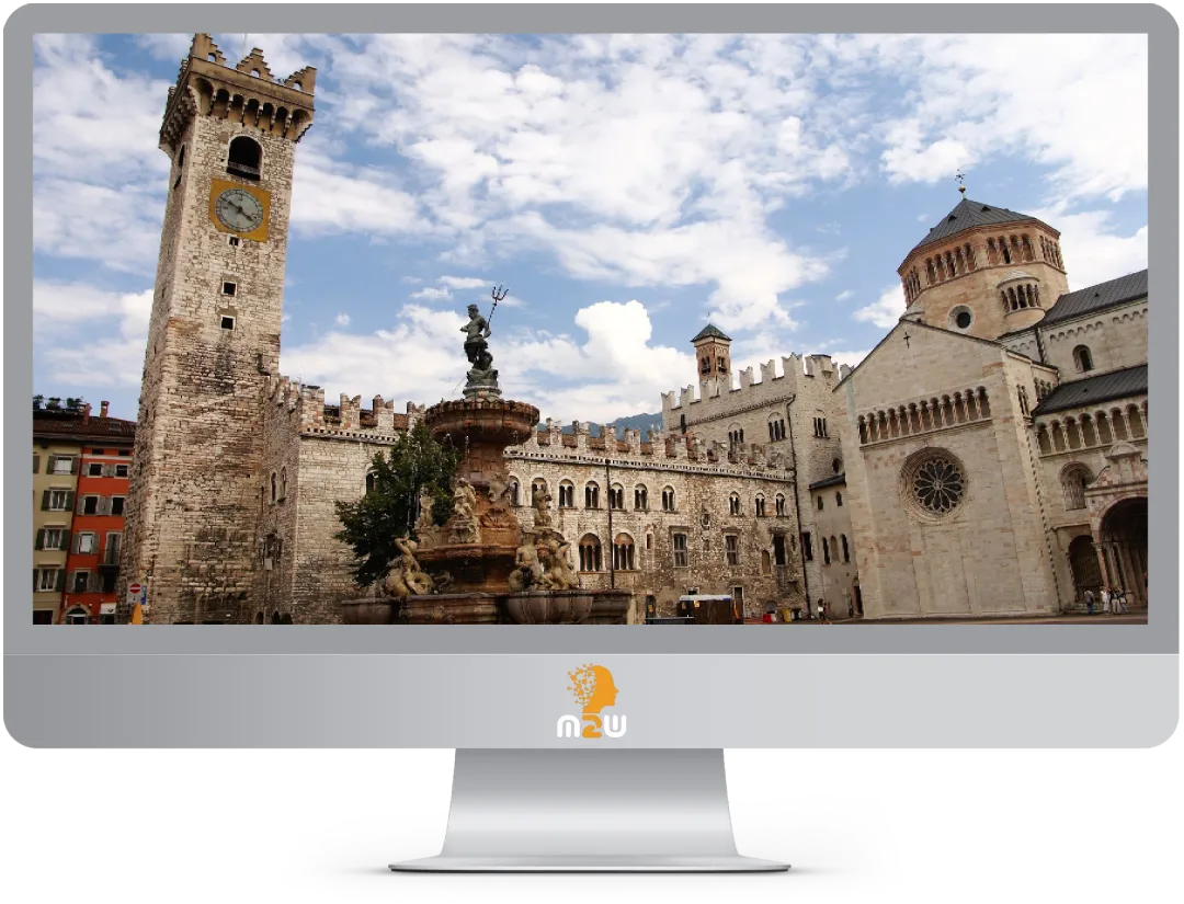 Computer con Immagine di Trento, creazione siti web a Trento